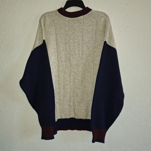 Resilio Sport Vintage Color Block Pullover Sweater XL - Picture 2 of 6